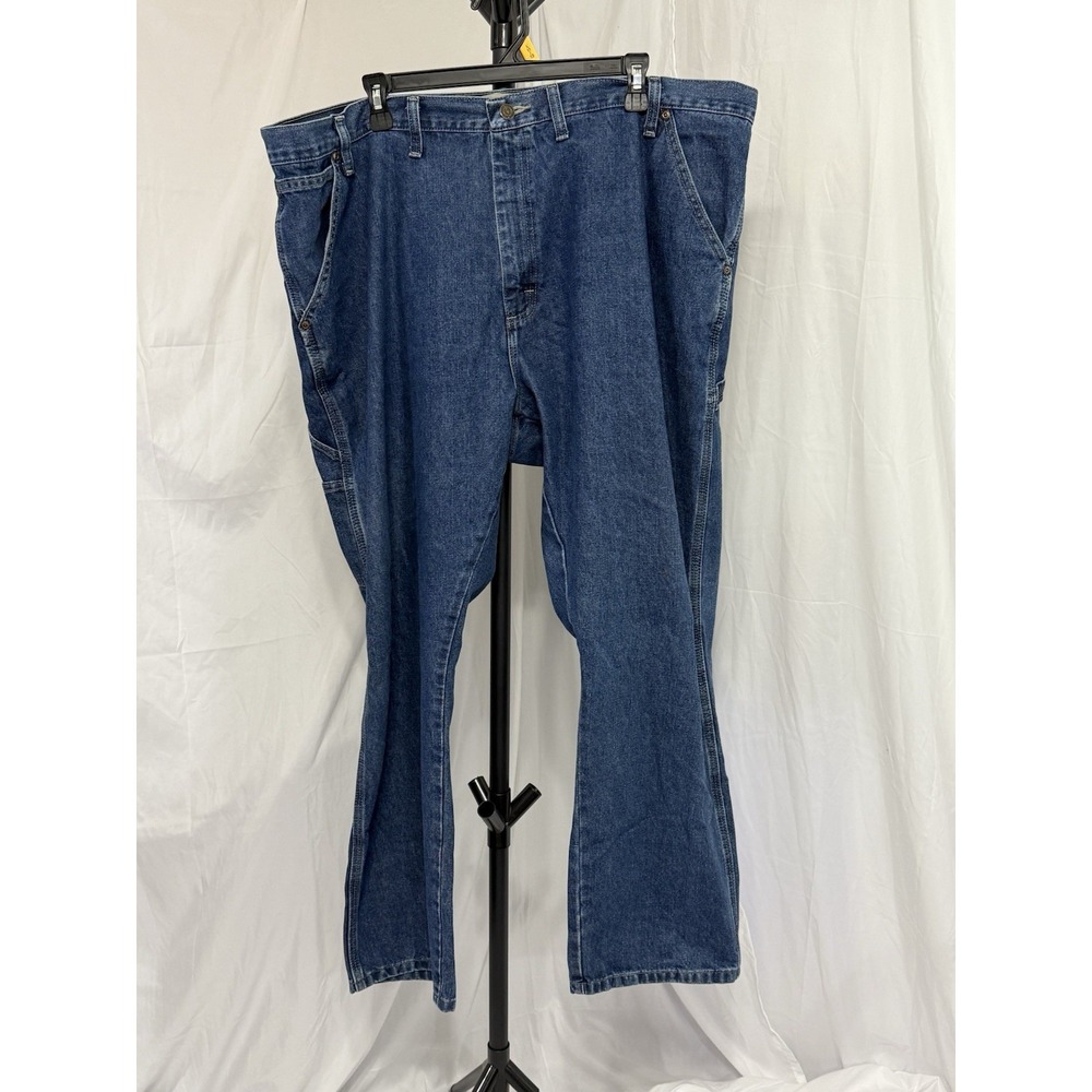 Wrangler Authentic's Carpenter Jeans Mens 44x30 Denim Workwear Blue